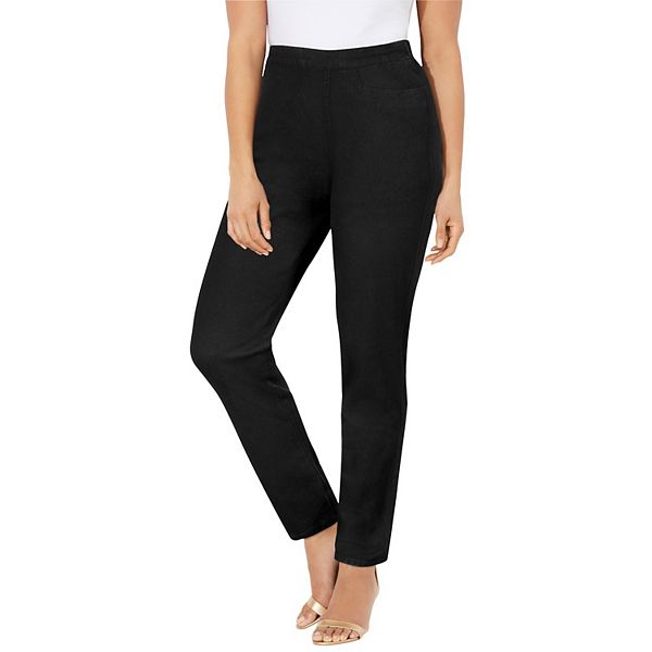 Женские брюки прямого кроя plus size petite Catherines, Black
Женские брюки прямого кроя plus size petite Catherines, Black