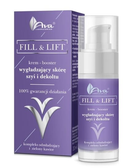 Крем-бустер, разглаживающий кожу шеи и декольте Ava Fill & Lift, Ava Laboratorium
Крем-бустер, разглаживающий кожу шеи и декольте Ava Fill & Lift, Ava Laboratorium