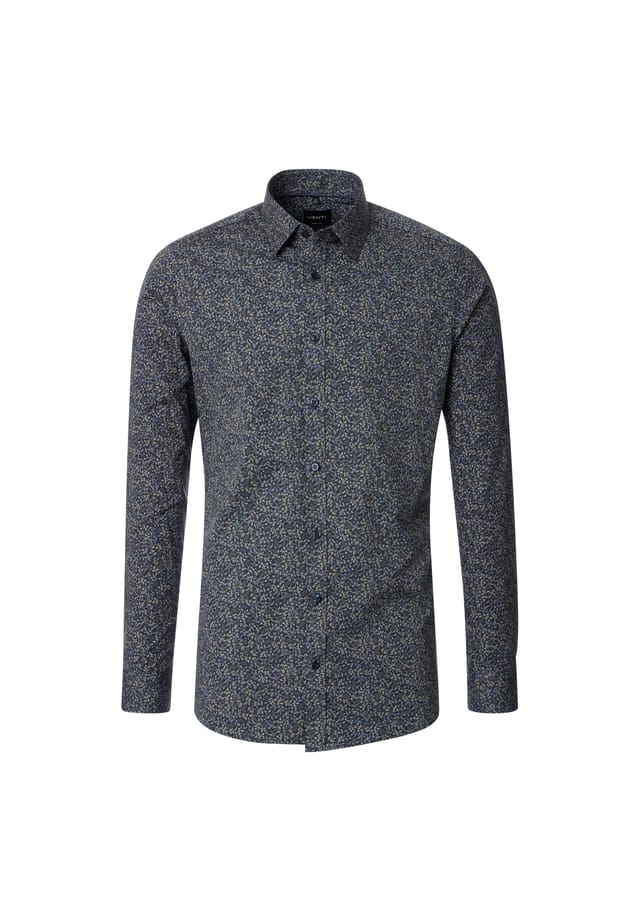 Рубашка с принтом в деловом стиле облегающая фигуру Venti, зеленый
Рубашка с принтом в деловом стиле облегающая фигуру Venti, зеленый