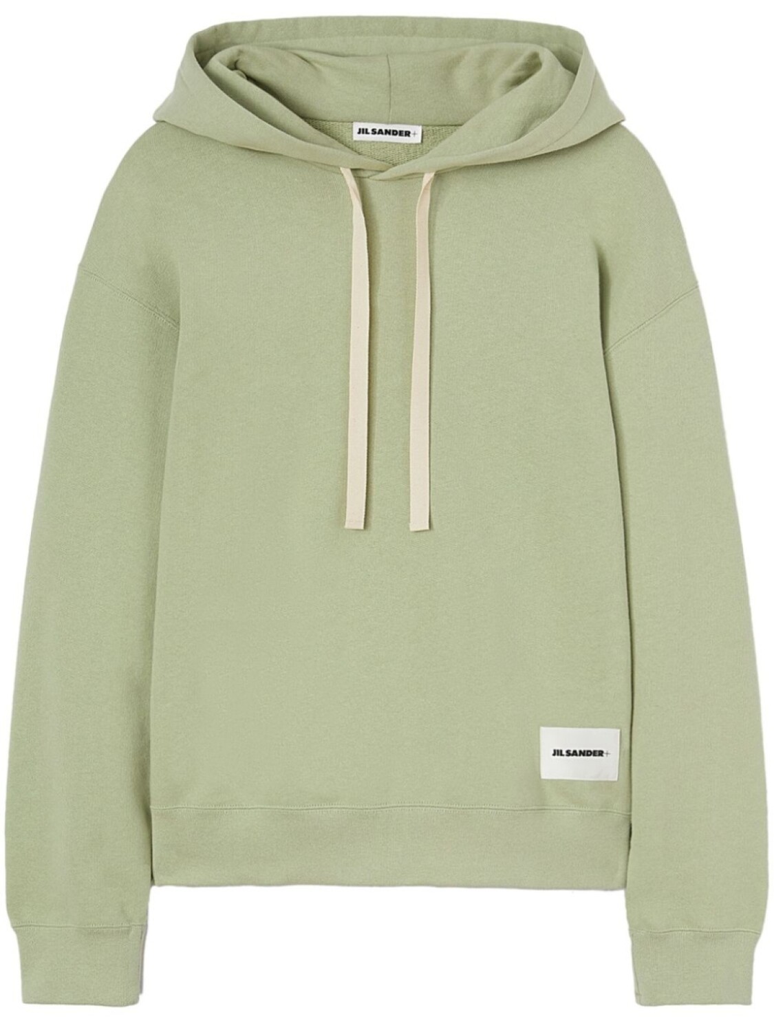Jil Sander худи с логотипом, зеленый 
Jil Sander худи с логотипом, зеленый