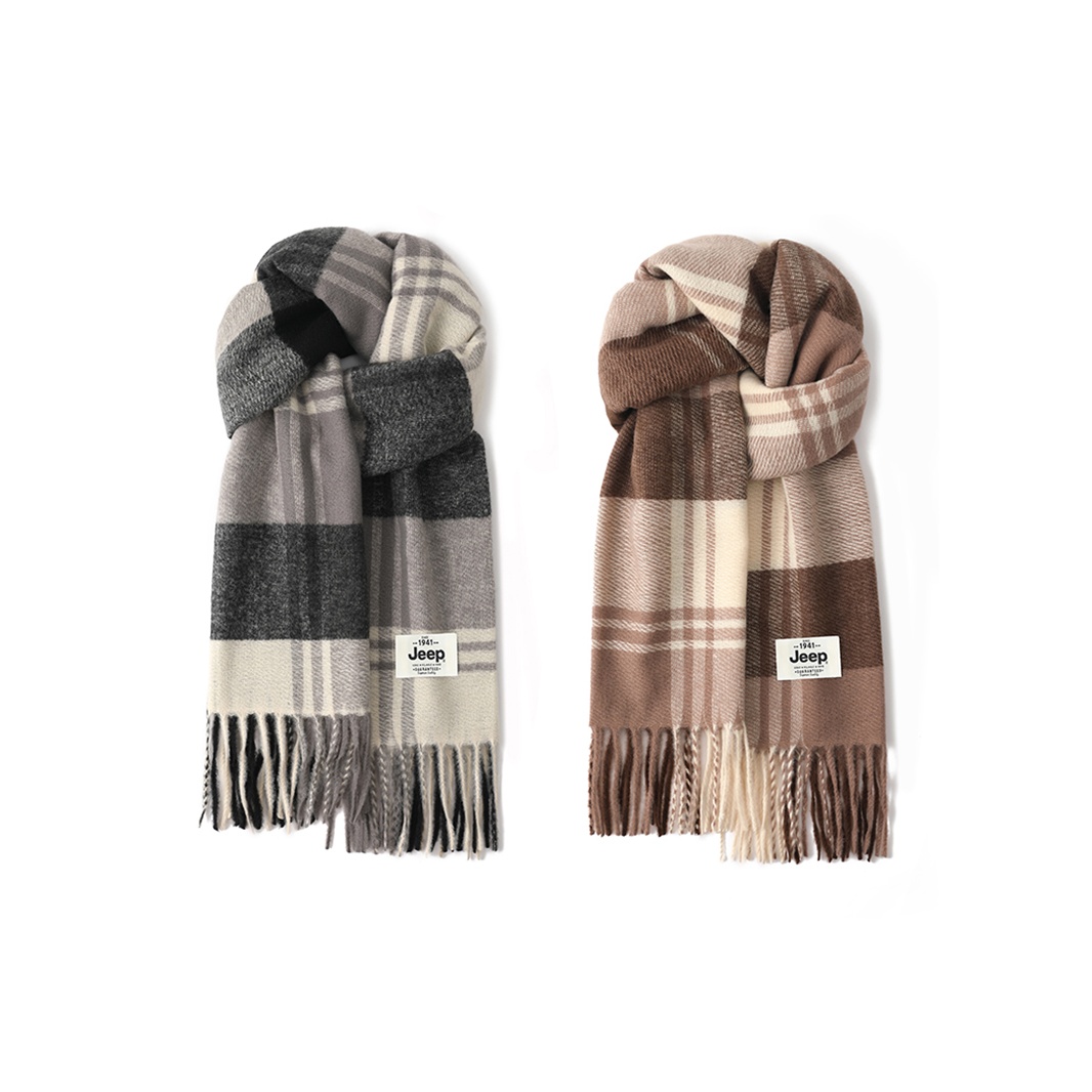 Вязаный шарф Unisex Jeep, 2 pack (черный серый+хаки)
Вязаный шарф Unisex Jeep, 2 pack (черный серый+хаки)