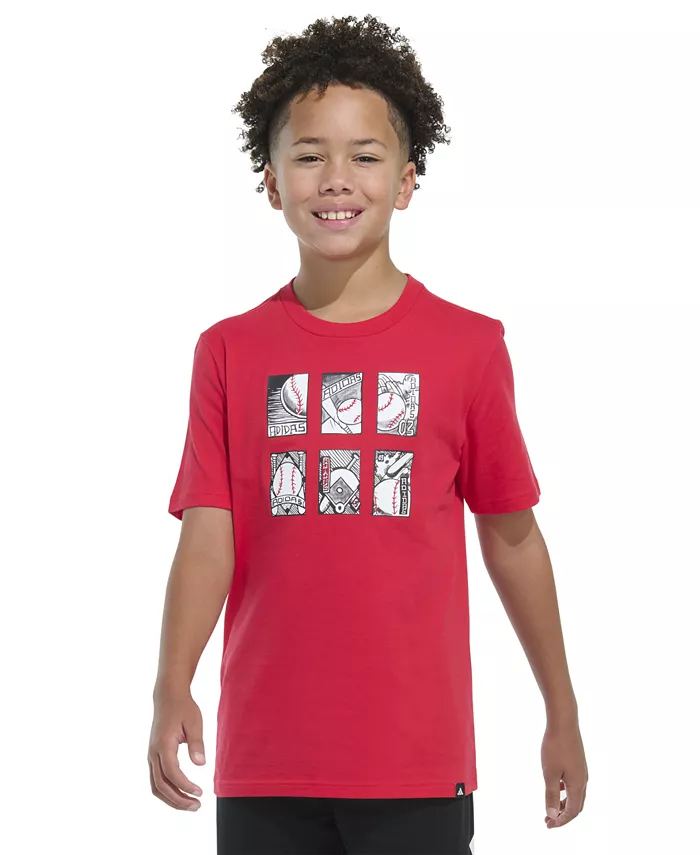 Футболка с коротким рукавом Big Boys Baseball Card adidas, красный
Футболка с коротким рукавом Big Boys Baseball Card adidas, красный