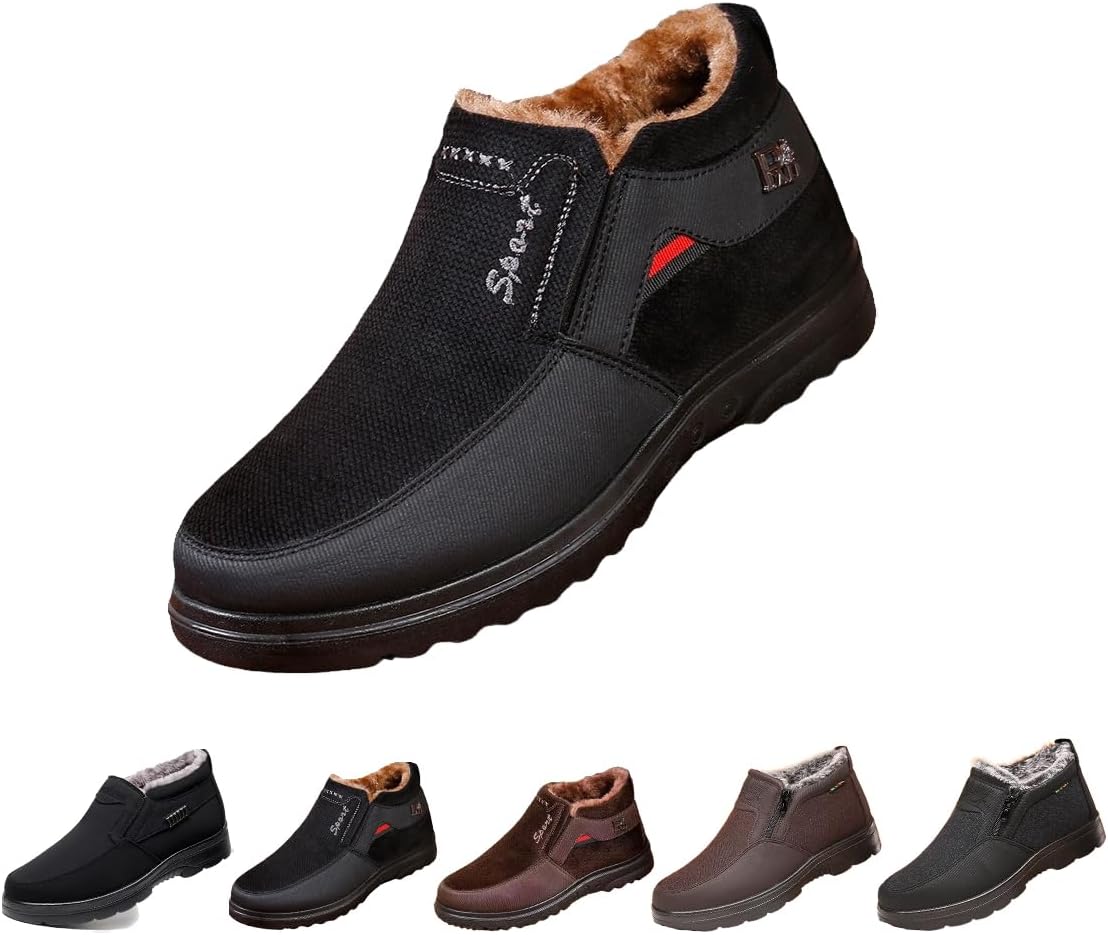 Мужские ортопедические зимние теплые снежные ботинки, утепленные мехом, ботильоны на каждый день с меховой подкладкой, водонепроницаемая обувь для улицы, удобные ботинки на молнии Generic, черный
Мужские ортопедические зимние теплые снежные ботинки, утепленные мехом, ботильоны на каждый день с меховой подкладкой, водонепроницаемая обувь для улицы, удобные ботинки на молнии Generic, черный