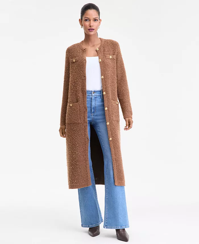 Женский кардиган-дастер из букле I.N.C. International Concepts, коричневый
Женский кардиган-дастер из букле I.N.C. International Concepts, коричневый