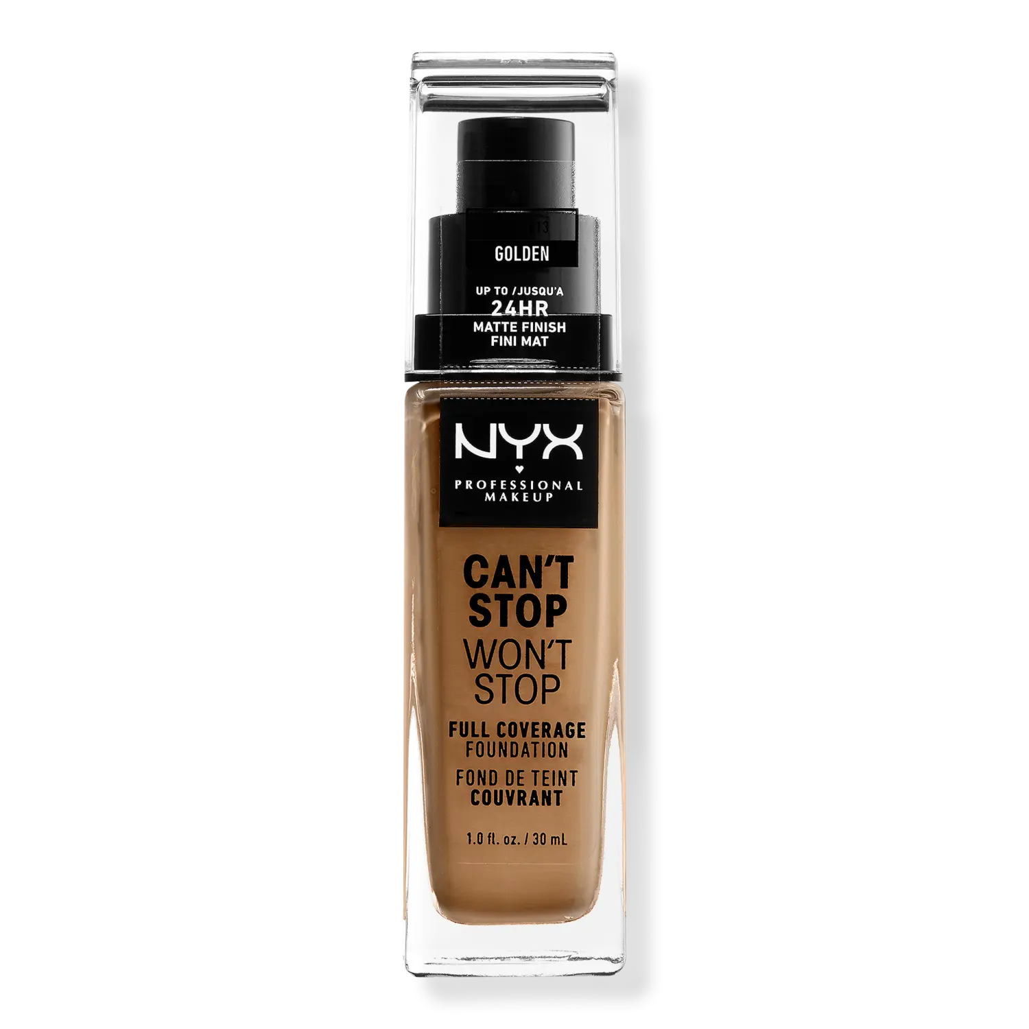 Тональная основа Can't Stop Won't Stop с матовым покрытием, обеспечивающая полное покрытие в течение 24 часов. NYX Professional Makeup, Golden (medium deep w/ neutral undertone)
Тональная основа Can't Stop Won't Stop с матовым покрытием, обеспечивающая полное покрытие в течение 24 часов. NYX Professional Makeup, Golden (medium deep w/ neutral undertone)