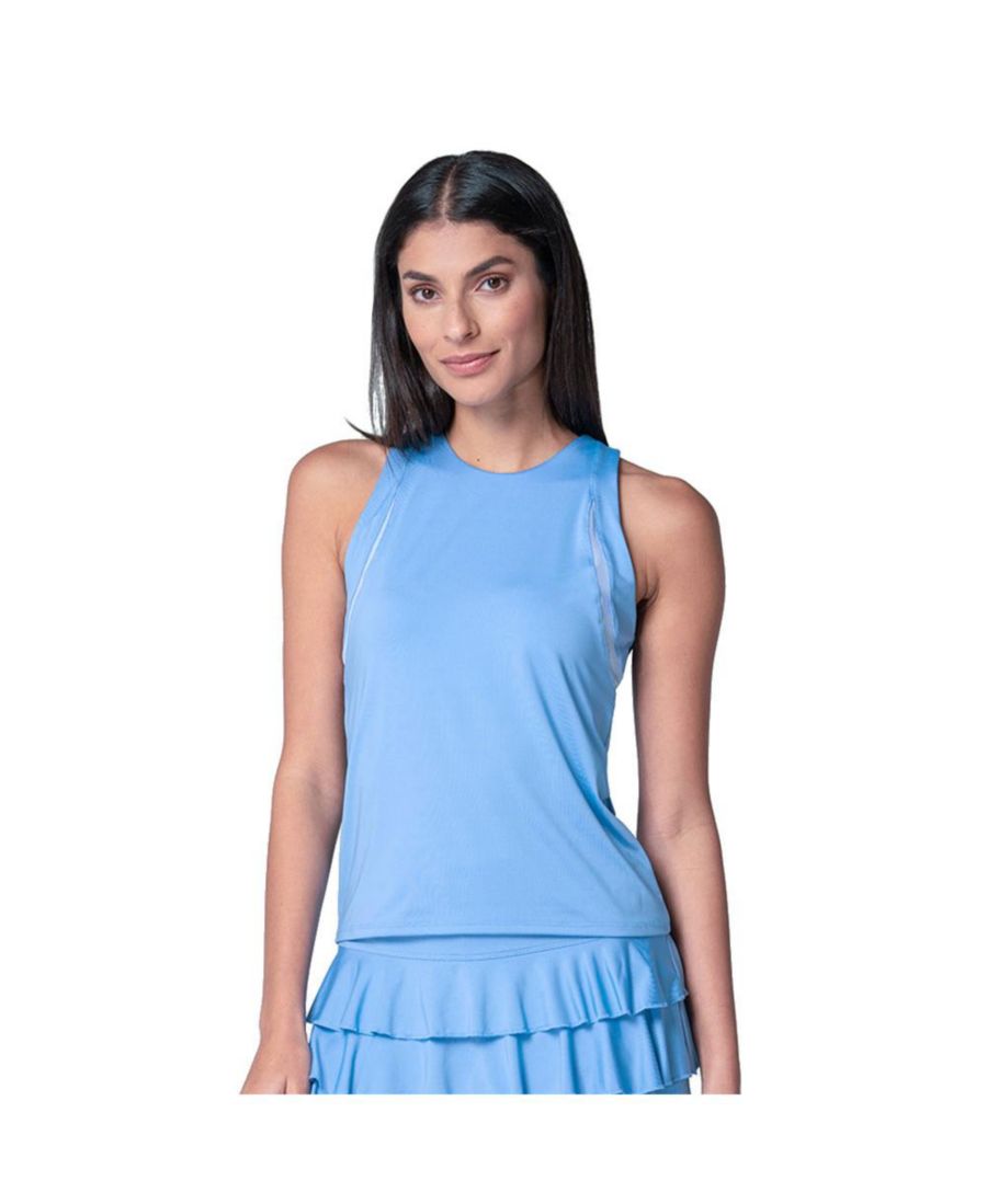 Женская теннисная майка с высоким воротником и бюстгальтером Lucky In Love, Periwinkle
Женская теннисная майка с высоким воротником и бюстгальтером Lucky In Love, Periwinkle