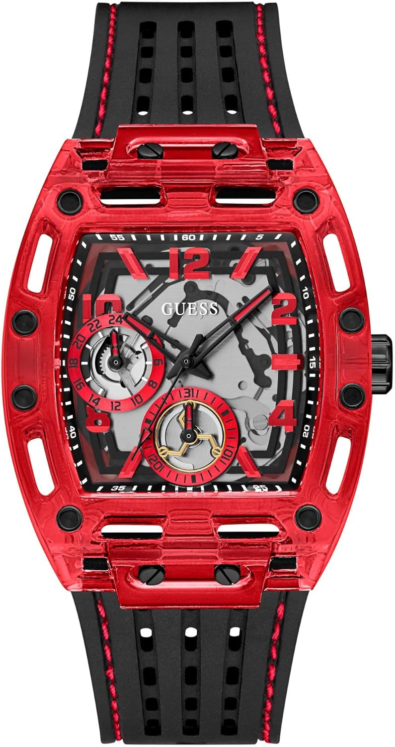 GUESS Мужские часы Trend Tonneau 43mm, Black/Red/Black
GUESS Мужские часы Trend Tonneau 43mm, Black/Red/Black