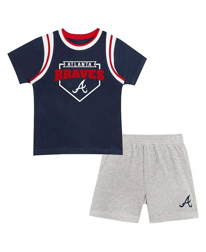 Комплект футболок и шорт Fanatics Preschool Atlanta Braves Loaded Base Outerstuff, синий 
Комплект футболок и шорт Fanatics Preschool Atlanta Braves Loaded Base Outerstuff, синий