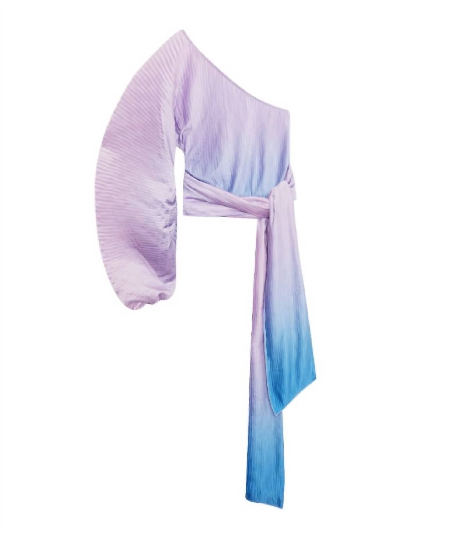 JONATHAN SIMKHAI Плиссированная блузка Roza с одним рукавом, сиреневый градиент, Фиолетовый, JONATHAN SIMKHAI Плиссированная блузка Roza с одним рукавом, сиреневый градиент
JONATHAN SIMKHAI Плиссированная блузка Roza с одним рукавом, сиреневый градиент, Фиолетовый, JONATHAN SIMKHAI Плиссированная блузка Roza с одним рукавом, сиреневый градиент