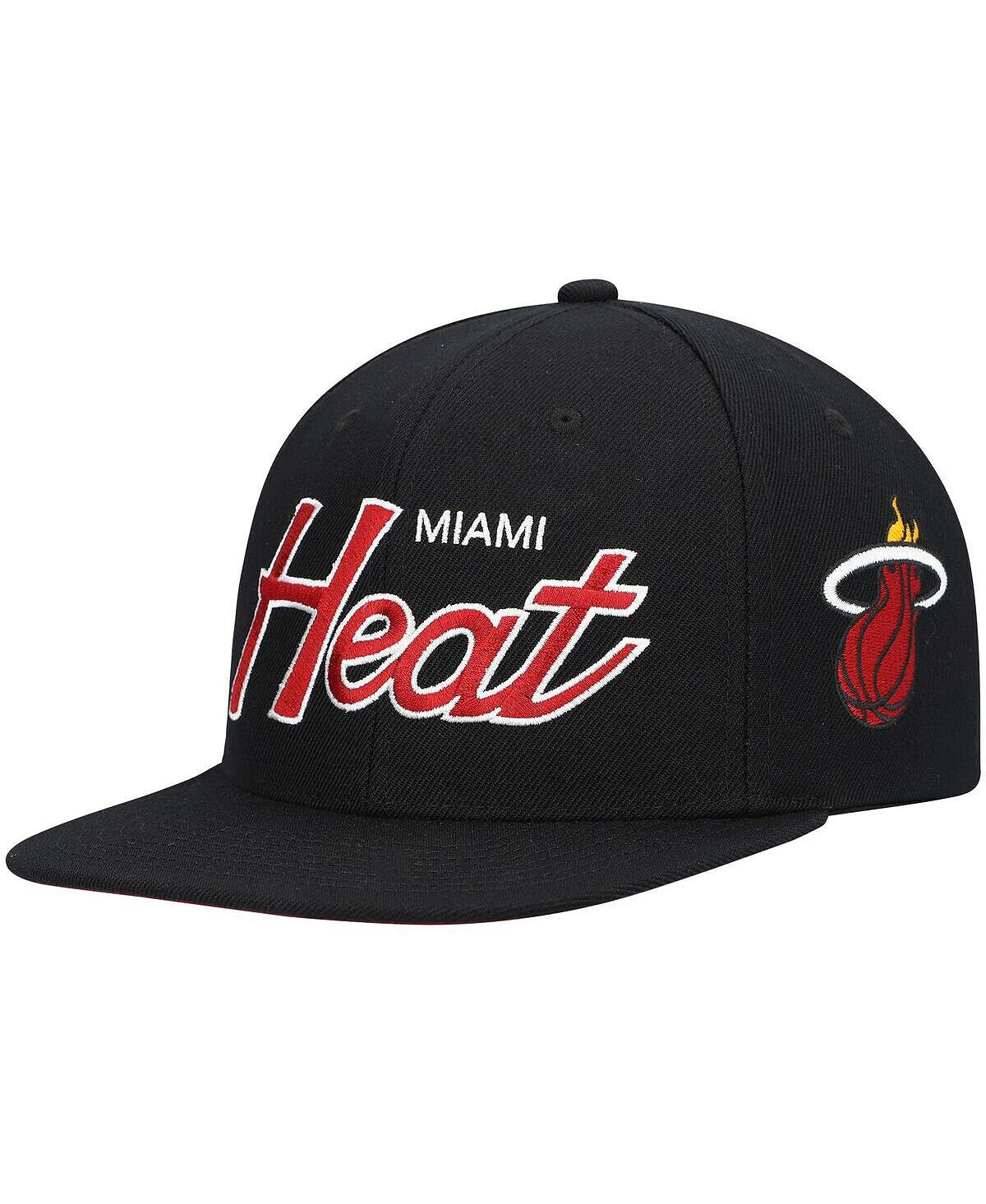 Мужская черная кепка Snapback Miami Heat из твердой древесины Classics Script 2.0 Mitchell & Ness
Мужская черная кепка Snapback Miami Heat из твердой древесины Classics Script 2.0 Mitchell & Ness