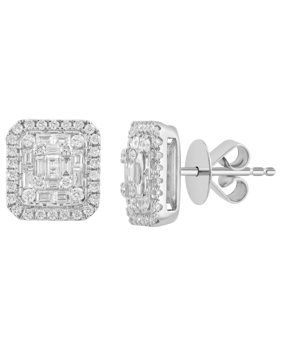 Серьги-гвоздики с бриллиантами (общий вес 0,5 карата) в оправе из белого золота 14 карат EFFY Collection, White Gold
Серьги-гвоздики с бриллиантами (общий вес 0,5 карата) в оправе из белого золота 14 карат EFFY Collection, White Gold