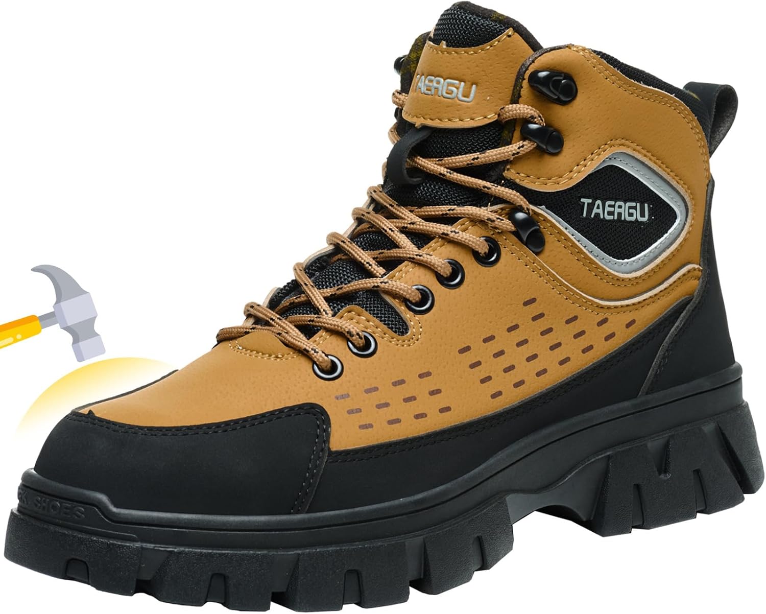 Ботинки TAERGU с металлическим носком для мужчин, водонепроницаемые защитные ботинки, неразрушимые промышленные ботинки, мужская стальная носок обувь, ботинки, желтый
Ботинки TAERGU с металлическим носком для мужчин, водонепроницаемые защитные ботинки, неразрушимые промышленные ботинки, мужская стальная носок обувь, ботинки, желтый