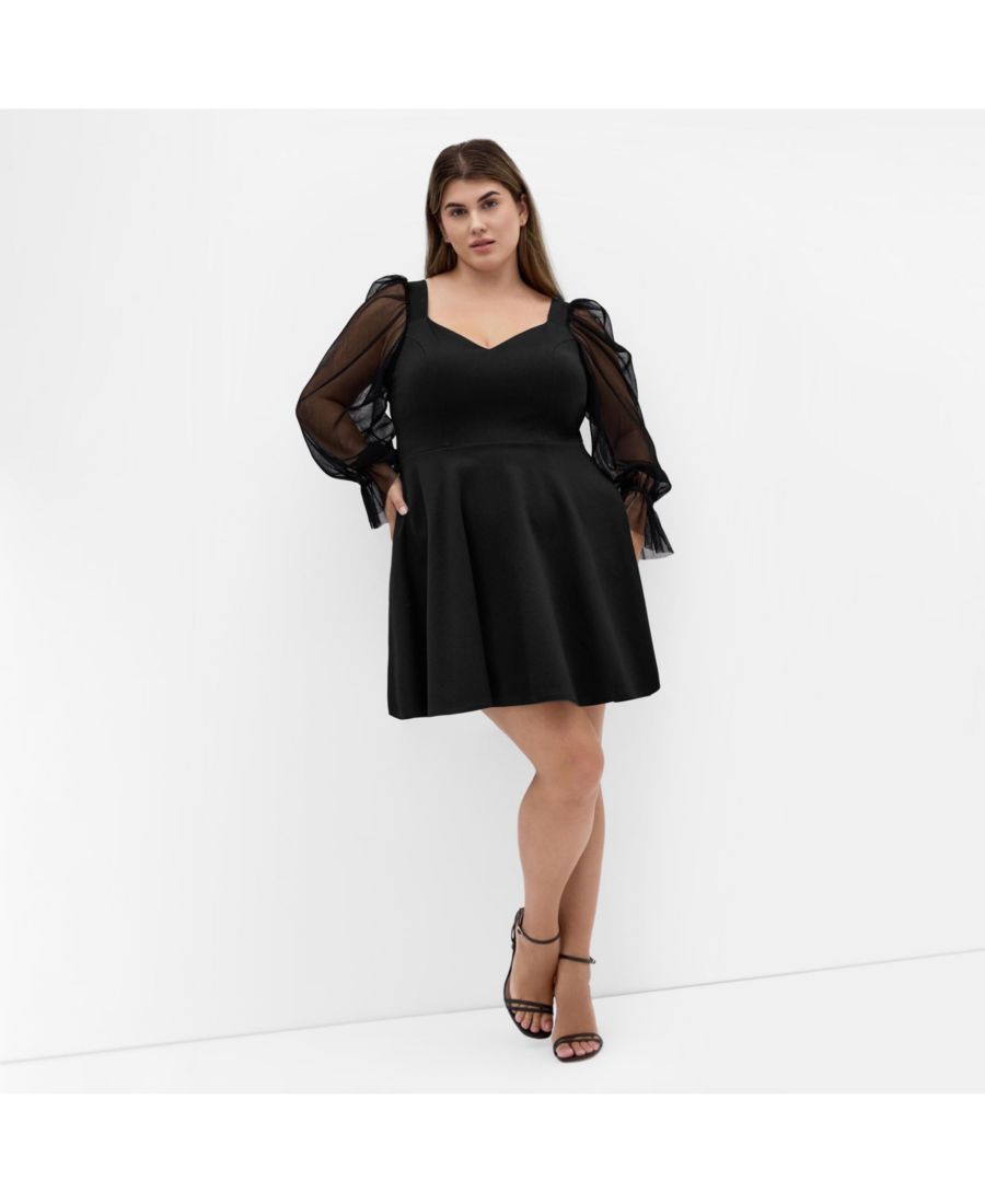 Мини-платье Alannah с сетчатыми рукавами больших размеров CITY CHIC, Black
Мини-платье Alannah с сетчатыми рукавами больших размеров CITY CHIC, Black