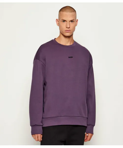 Толстовка Стенсона Oversize fit Boss Green, фиолетовый 
Толстовка Стенсона Oversize fit Boss Green, фиолетовый