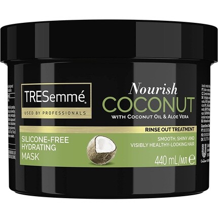 Tresemme Nourish Coconut Ополаскиватель для волос с кокосовым маслом и увлажняющей маской с алоэ вера 440 мл, Tresemme
Tresemme Nourish Coconut Ополаскиватель для волос с кокосовым маслом и увлажняющей маской с алоэ вера 440 мл, Tresemme