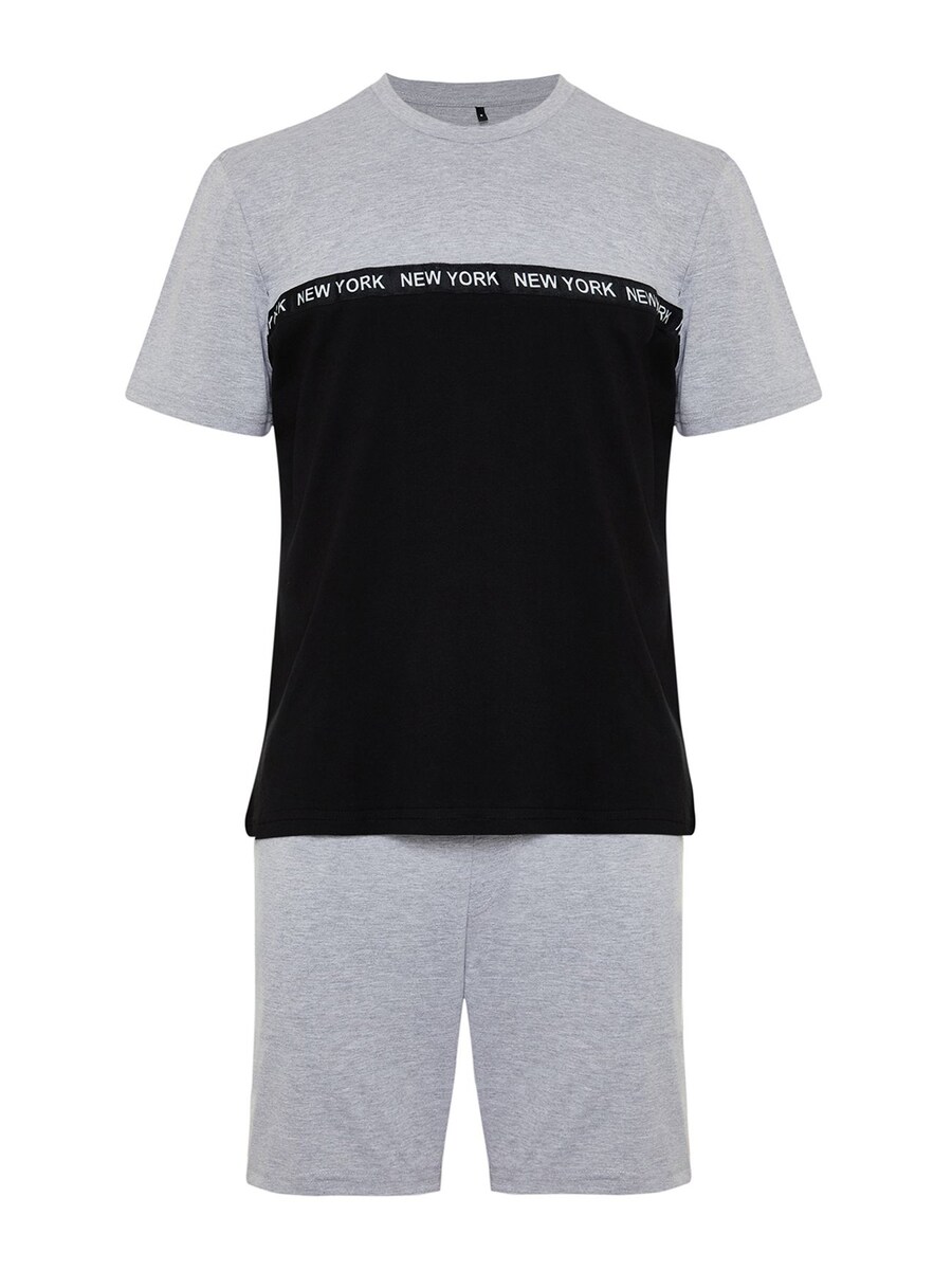 Короткая пижама Trendyol, пятнистый серый
Короткая пижама Trendyol, пятнистый серый