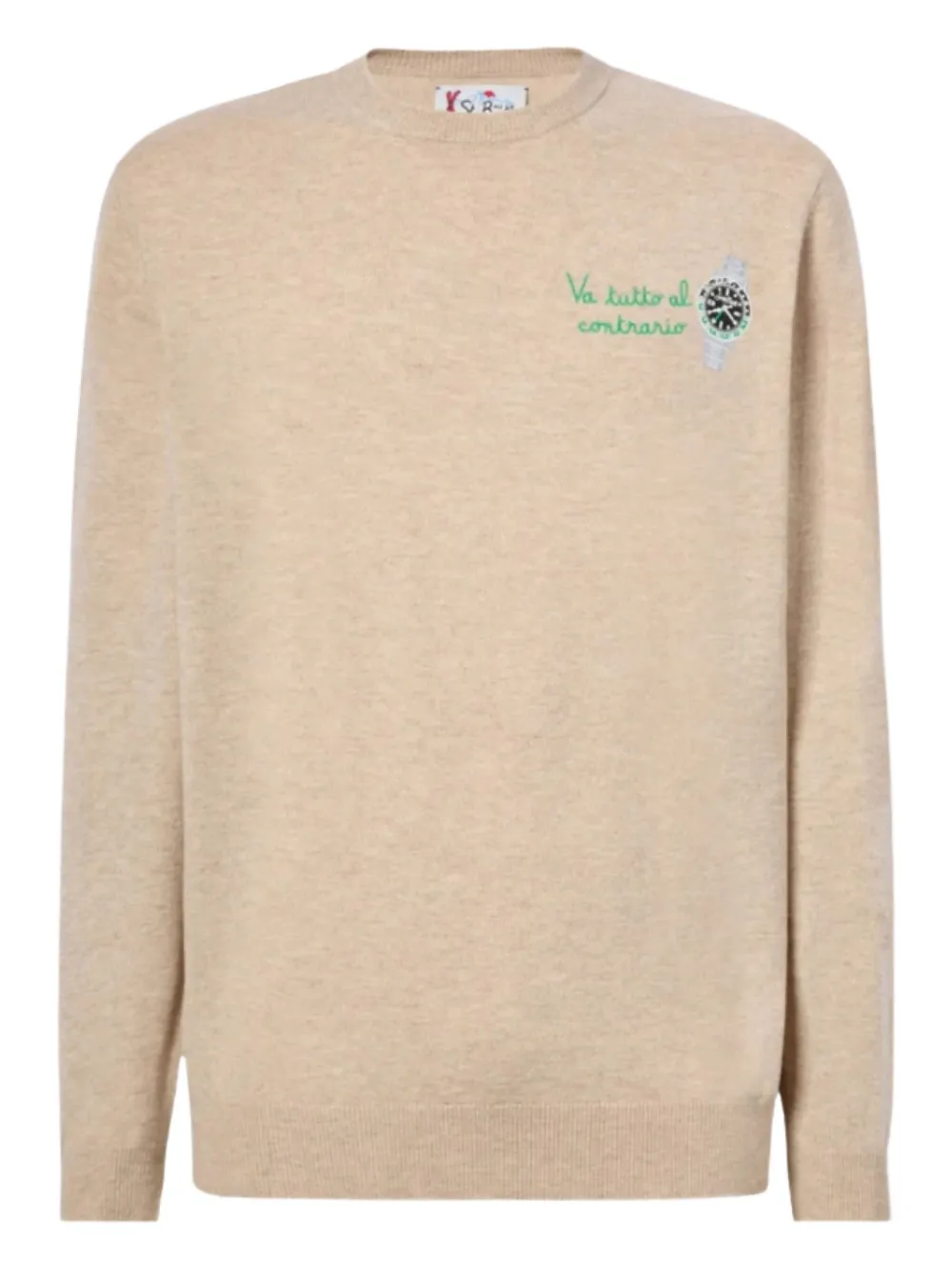 Свитер с вышивкой и круглым вырезом Mc2 Saint Barth, нейтральный
Свитер с вышивкой и круглым вырезом Mc2 Saint Barth, нейтральный