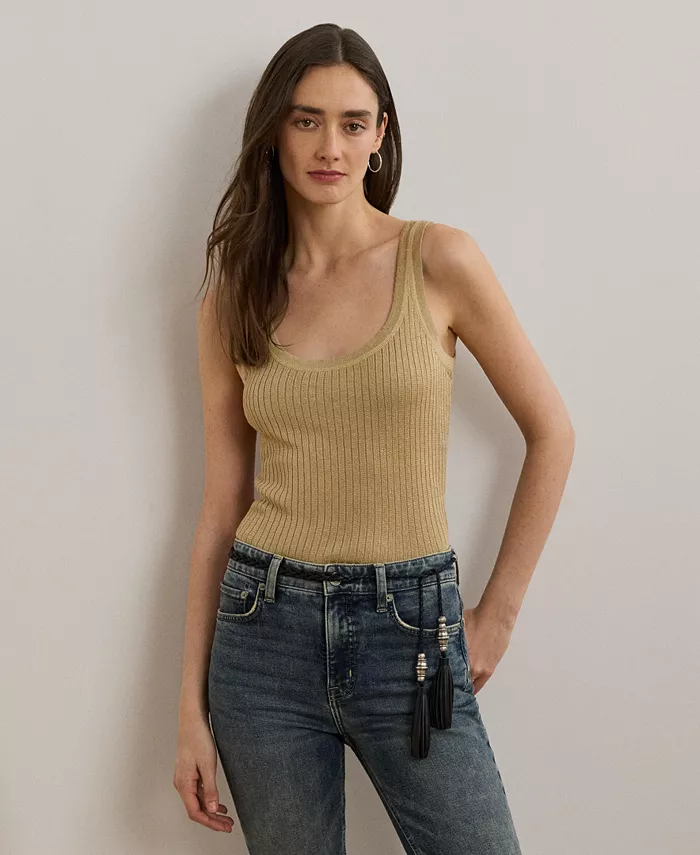 Женский трикотажный топ из льняной смеси с отделкой в рубчик Lauren Ralph Lauren, коричневый/бежевый
Женский трикотажный топ из льняной смеси с отделкой в рубчик Lauren Ralph Lauren, коричневый/бежевый