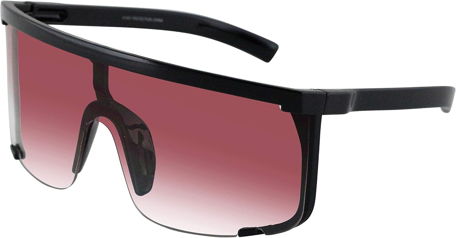 Солнцезащитные очки FLAWLESS EYEWEAR в стиле ретро, большие солнцезащитные очки-щит для мужчин, увеличенные очки с полузакрывающим лицом и градиентной защитой от УФ-излучения для женщин, Red Gradient
Солнцезащитные очки FLAWLESS EYEWEAR в стиле ретро, большие солнцезащитные очки-щит для мужчин, увеличенные очки с полузакрывающим лицом и градиентной защитой от УФ-излучения для женщин, Red Gradient