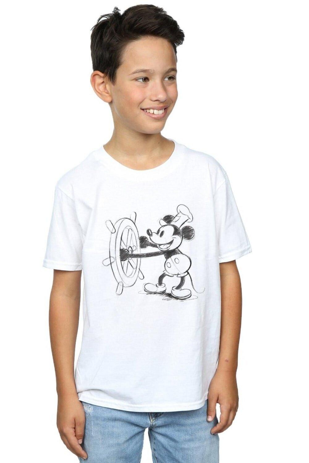 Футболка с изображением парохода Микки Мауса Disney, белый
Футболка с изображением парохода Микки Мауса Disney, белый