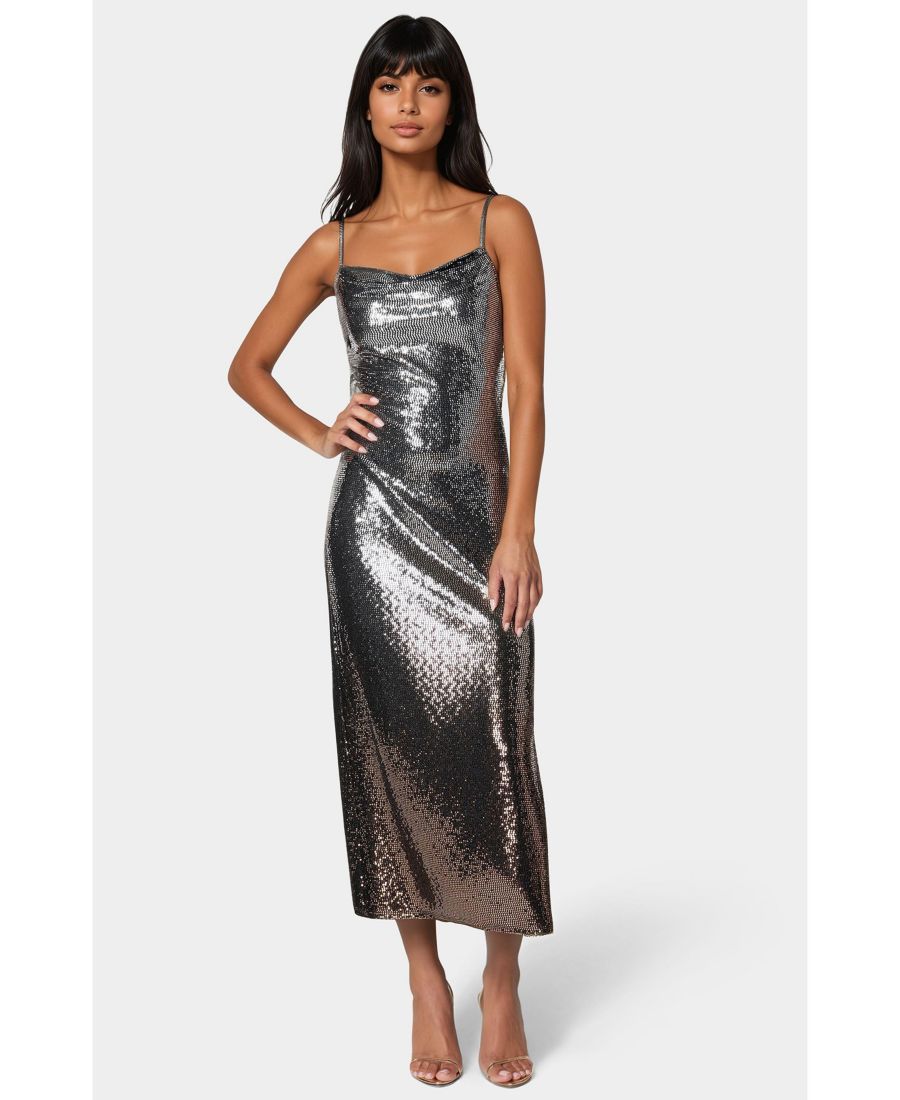 Женское длинное платье-комбинация с пайетками и эффектом омбре Bebe, Silver black
Женское длинное платье-комбинация с пайетками и эффектом омбре Bebe, Silver black