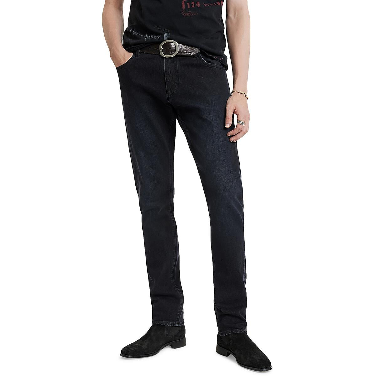 Мужские джинсы прямого кроя J701 стандартного кроя John Varvatos, цвет Blue/Black
Мужские джинсы прямого кроя J701 стандартного кроя John Varvatos, цвет Blue/Black