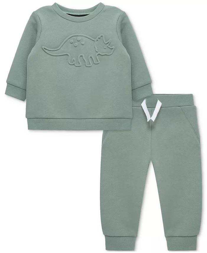 Толстовка и штаны с динозавром для мальчиков, комплект из 2 предметов Little Me, зеленый
Толстовка и штаны с динозавром для мальчиков, комплект из 2 предметов Little Me, зеленый