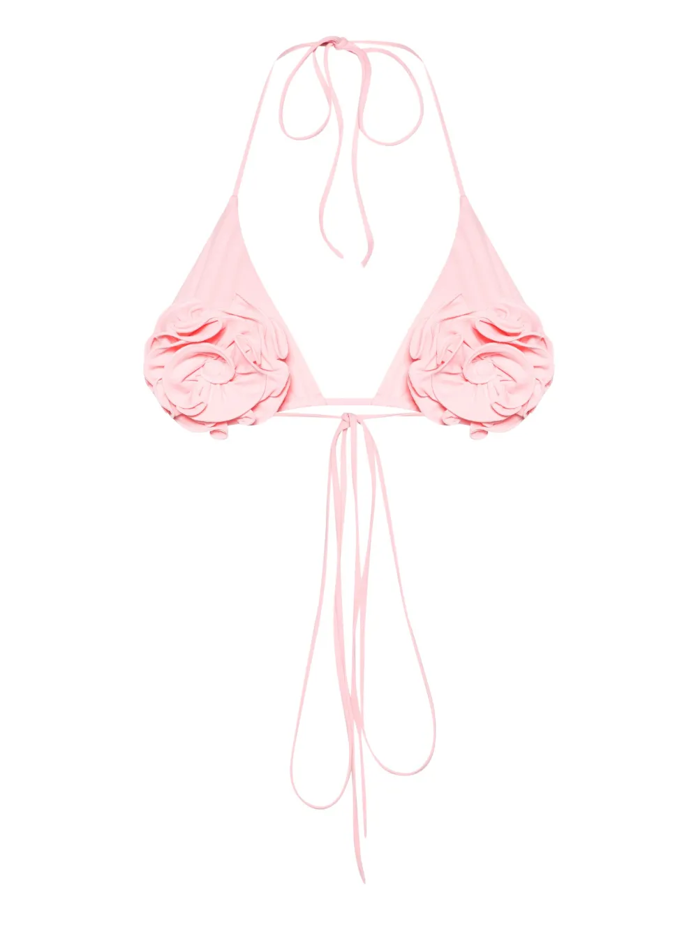 Топ бикини с треугольными чашками и цветочной аппликацией Magda Butrym, розовый
Топ бикини с треугольными чашками и цветочной аппликацией Magda Butrym, розовый