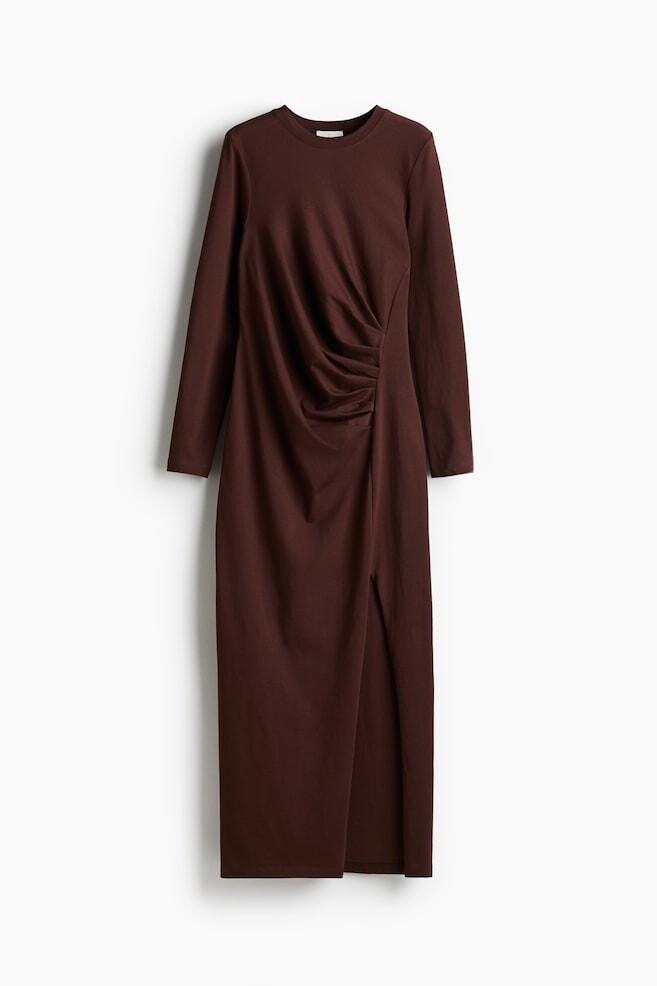 Драпированное платье H&M, коричневый
Драпированное платье H&M, коричневый