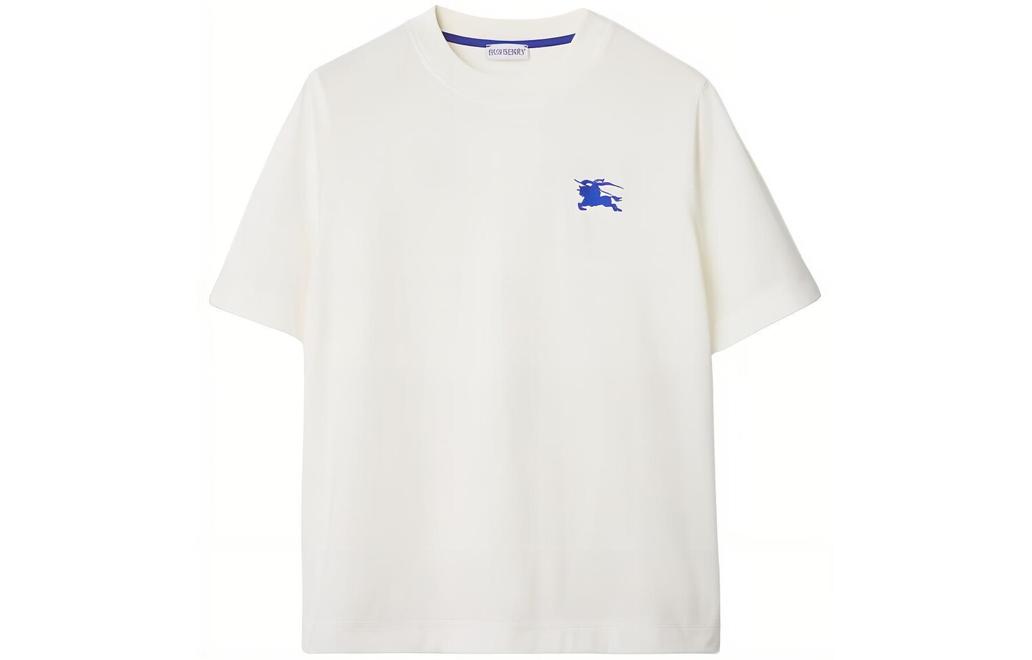 Футболка женская Burberry Ekd Cotton, белый / синий 
Футболка женская Burberry Ekd Cotton, белый / синий