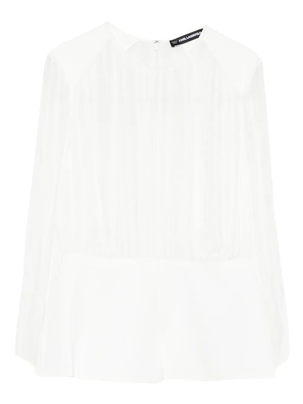 Топ с длинными рукавами и плиссировкой KARL LAGERFELD, белый
Топ с длинными рукавами и плиссировкой KARL LAGERFELD, белый