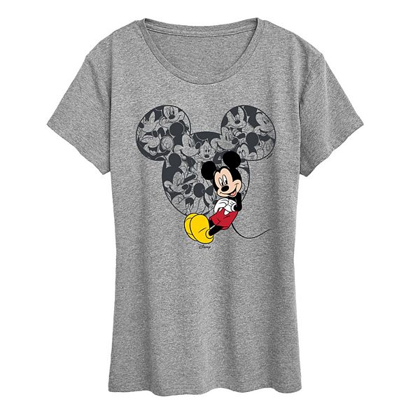 Футболка женская с принтом Mickey Mouse Ear Collage Disney, Heather Gray
Футболка женская с принтом Mickey Mouse Ear Collage Disney, Heather Gray