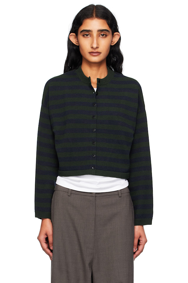 Кардиган из мериносовой шерсти в полоску Cordera, зеленый
Кардиган из мериносовой шерсти в полоску Cordera, зеленый