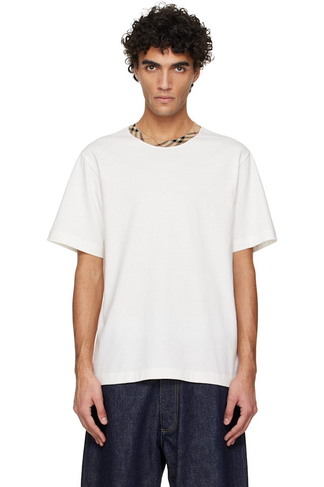 Burberry Хлопковая футболка Off-White в клетку
Burberry Хлопковая футболка Off-White в клетку