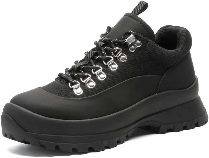 Массивные туристические ботинки на платформе, черно-белые, с металлическими D-образными шнуровками, с прочной подошвой Conson-Ks
Массивные туристические ботинки на платформе, черно-белые, с металлическими D-образными шнуровками, с прочной подошвой Conson-Ks