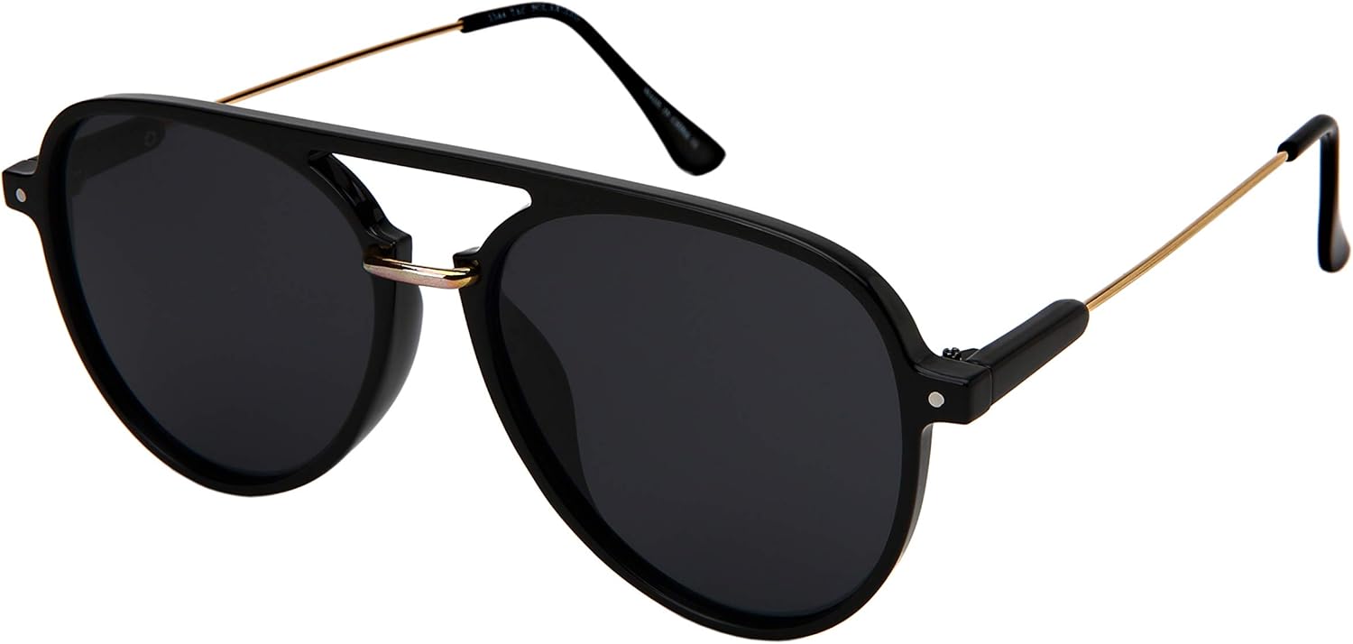Солнцезащитные очки Edge I-Wear Flat Top Aviator для мужчин, очки-пилот для женщин, поляризованные линзы 3344-FLP (черная оправа/серые поляризованные линзы, размер 56) EDGEIWEAR, Black Frame/Grey Polarized Lens
Солнцезащитные очки Edge I-Wear Flat Top Aviator для мужчин, очки-пилот для женщин, поляризованные линзы 3344-FLP (черная оправа/серые поляризованные линзы, размер 56) EDGEIWEAR, Black Frame/Grey Polarized Lens