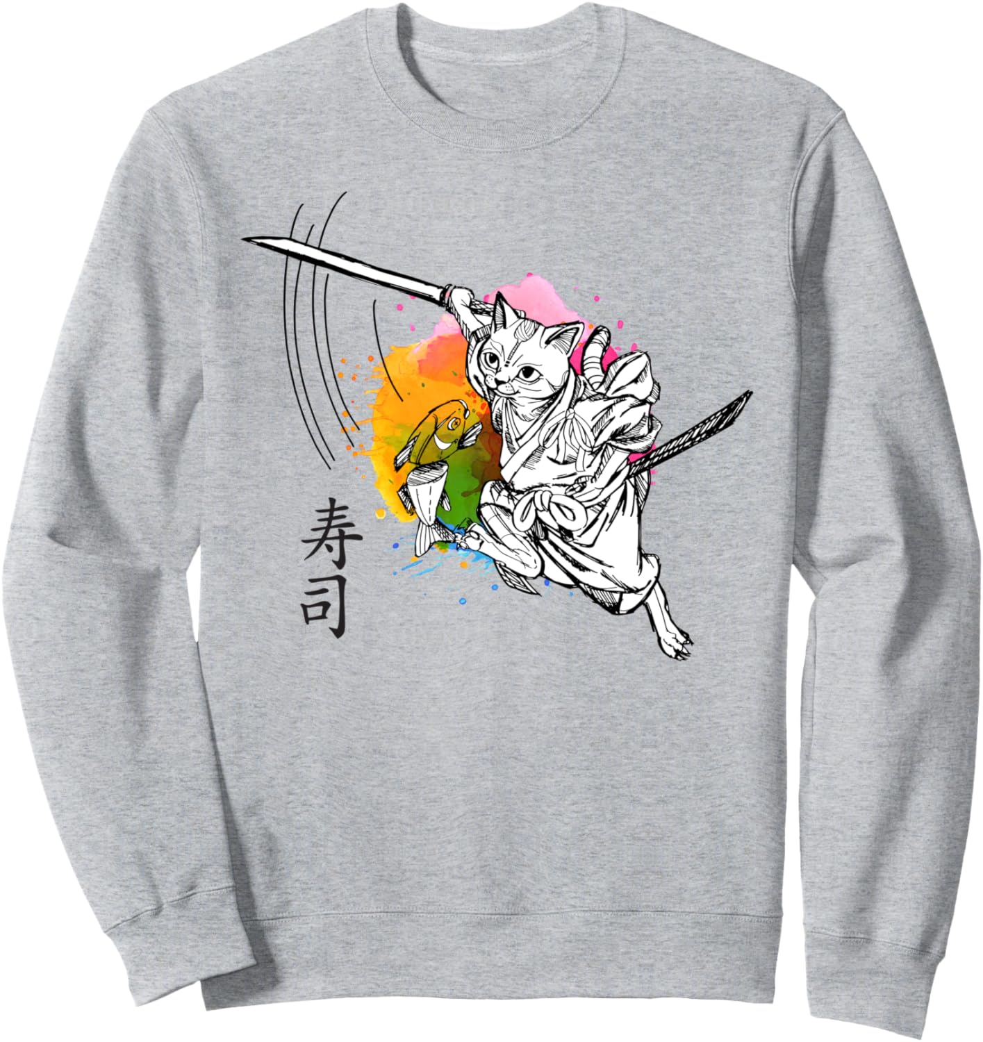 Забавная толстовка с изображением кота-самурая, готовящего суши Manga Japan Samurai Anime Kanji Cat Gift, серый
Забавная толстовка с изображением кота-самурая, готовящего суши Manga Japan Samurai Anime Kanji Cat Gift, серый