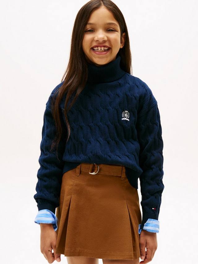 Детский свитер с высоким воротником и рельефным узором Tommy Hilfiger, Dark Night Navy
Детский свитер с высоким воротником и рельефным узором Tommy Hilfiger, Dark Night Navy