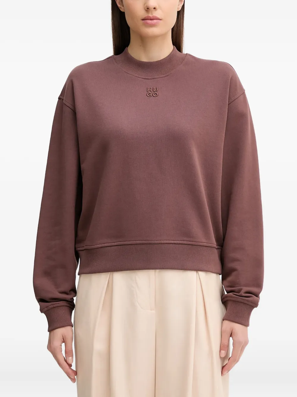 Толстовка с вышитым логотипом HUGO, розовый
Толстовка с вышитым логотипом HUGO, розовый