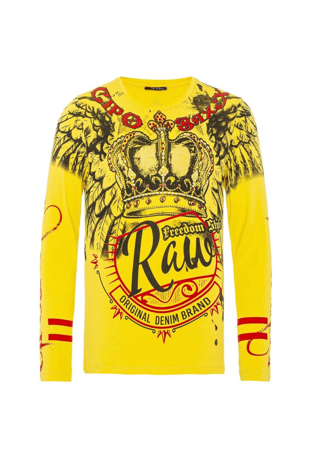 Рубашка с длинными рукавами и крупным принтом CIPO & BAXX, желтый
Рубашка с длинными рукавами и крупным принтом CIPO & BAXX, желтый