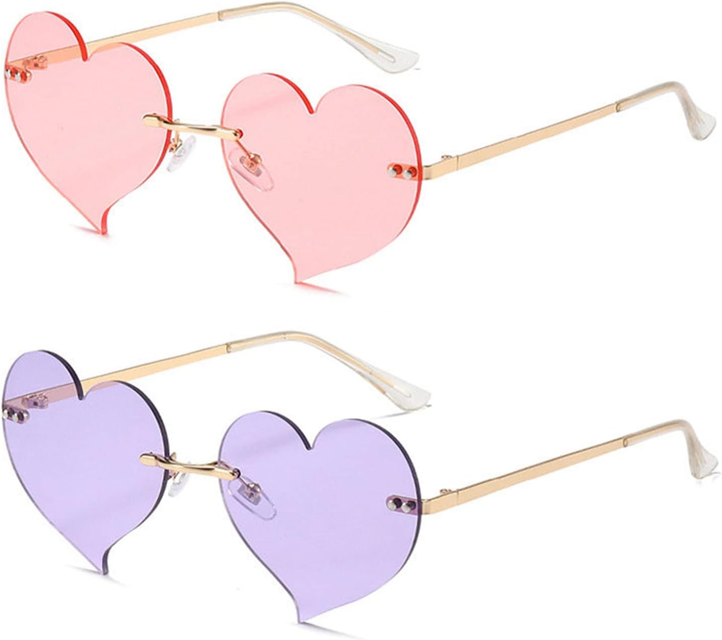 Солнцезащитные очки COTIA в форме сердца без оправы для женщин, металлическая оправа, очаровательный стиль «сердечко», очки для дискотек и вечеринок, без оправы, Pink&purple
Солнцезащитные очки COTIA в форме сердца без оправы для женщин, металлическая оправа, очаровательный стиль «сердечко», очки для дискотек и вечеринок, без оправы, Pink&purple