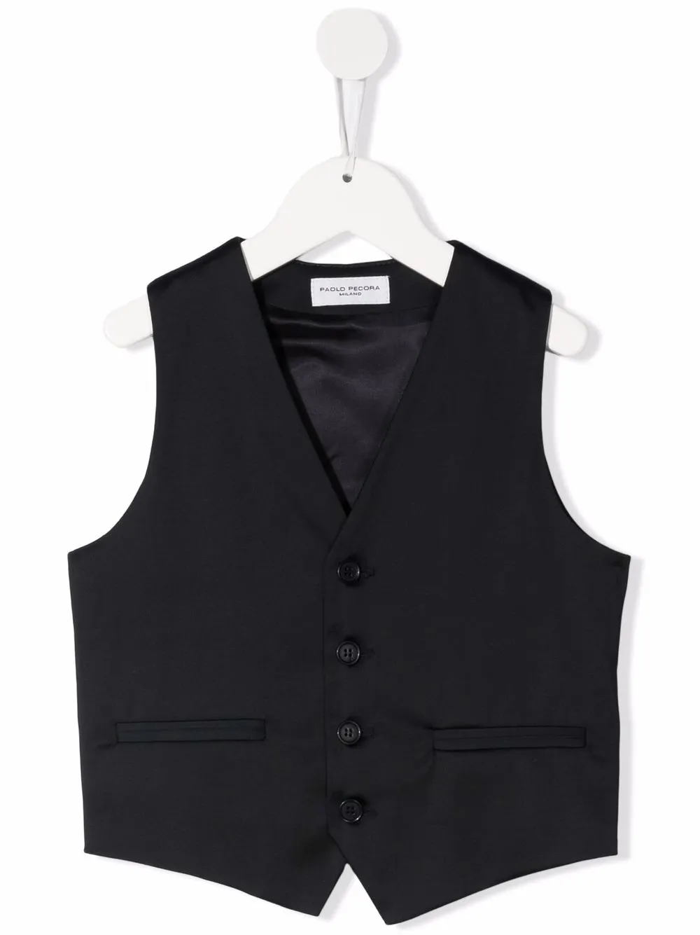 Однобортный жилет с V-образным вырезом Paolo Pecora Kids, синий
Однобортный жилет с V-образным вырезом Paolo Pecora Kids, синий