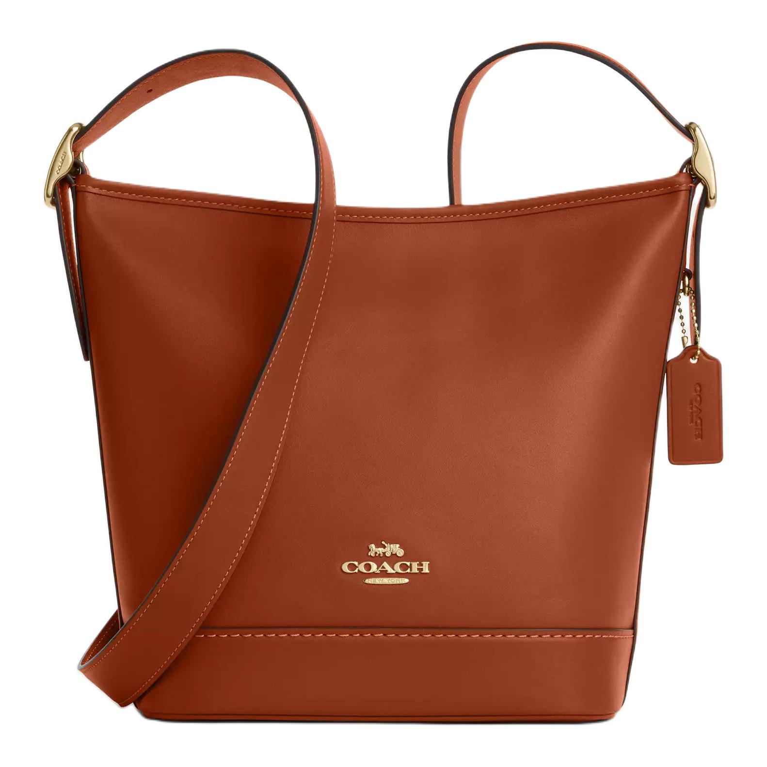 Кожаная сумка через плечо, средняя женская модель Tan COACH
Кожаная сумка через плечо, средняя женская модель Tan COACH