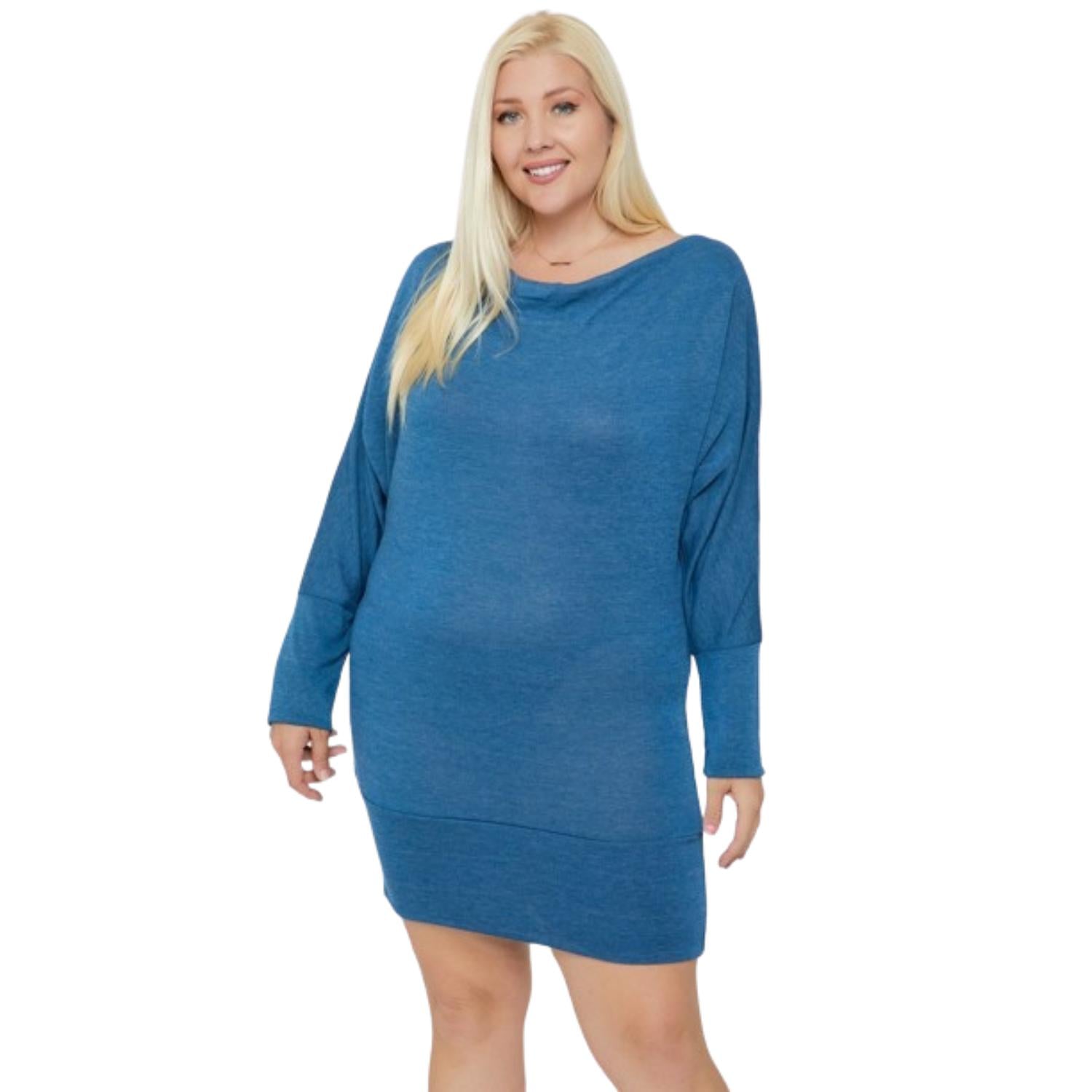 Платье с длинным рукавом и драпированным воротом TRUEDAMES, синий
Платье с длинным рукавом и драпированным воротом TRUEDAMES, синий