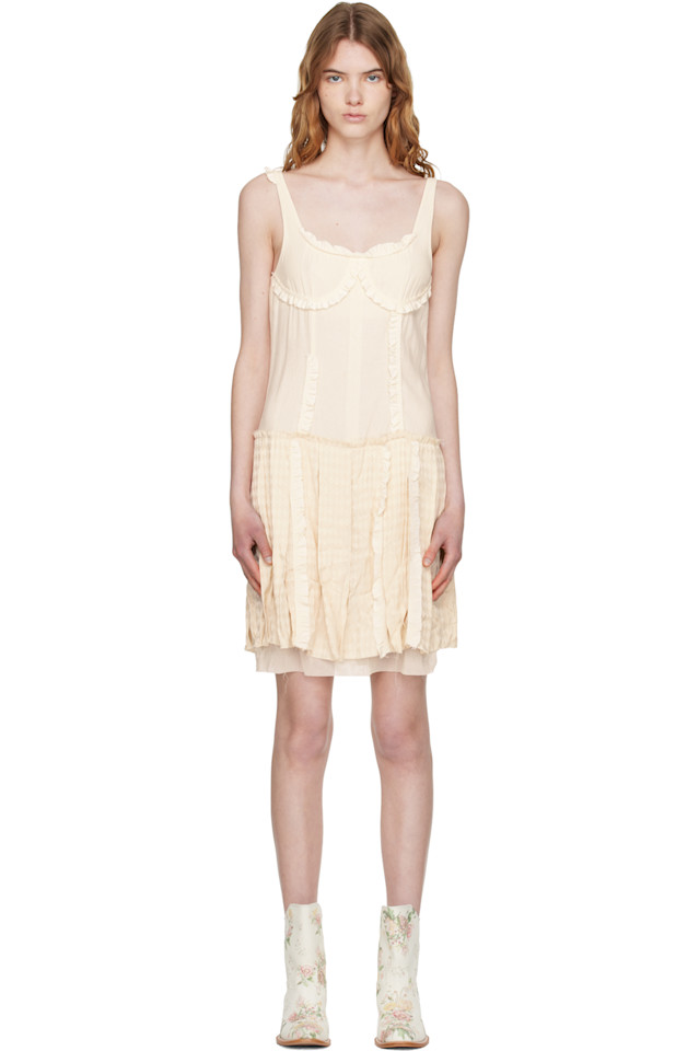 Open Yy Платье миди Off White в стиле флэппер с плиссировкой
Open Yy Платье миди Off White в стиле флэппер с плиссировкой