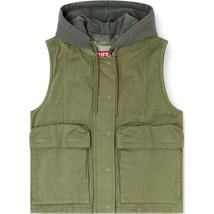 DIESEL Жилет Genesis, Army Green
DIESEL Жилет Genesis, Army Green
