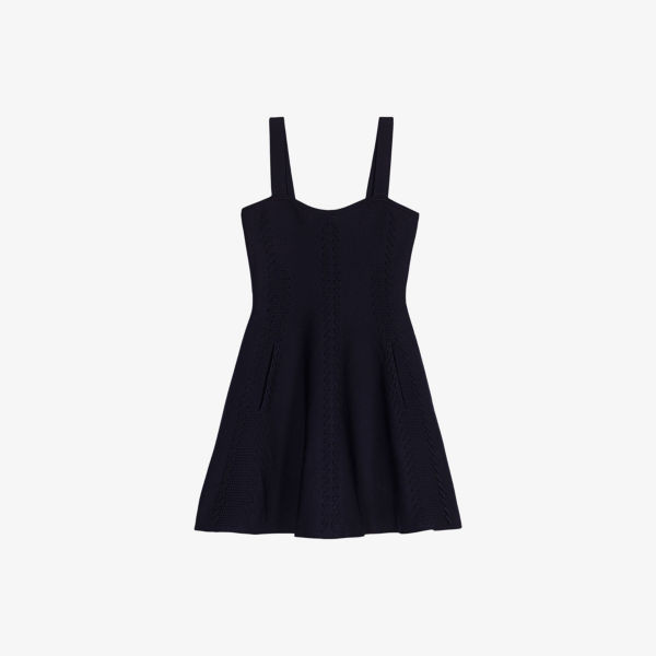 Платье мини Maje с квадратным вырезом и вышивкой, синий
Платье мини Maje с квадратным вырезом и вышивкой, синий