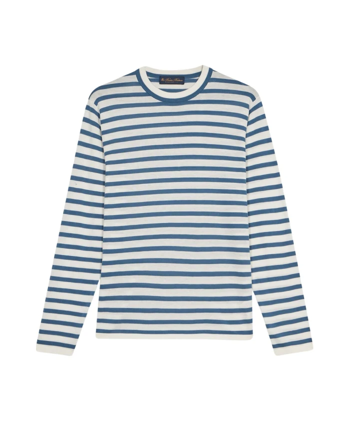 Яркий полосатый свитер с круглым вырезом Brooks Brothers, синий
Яркий полосатый свитер с круглым вырезом Brooks Brothers, синий