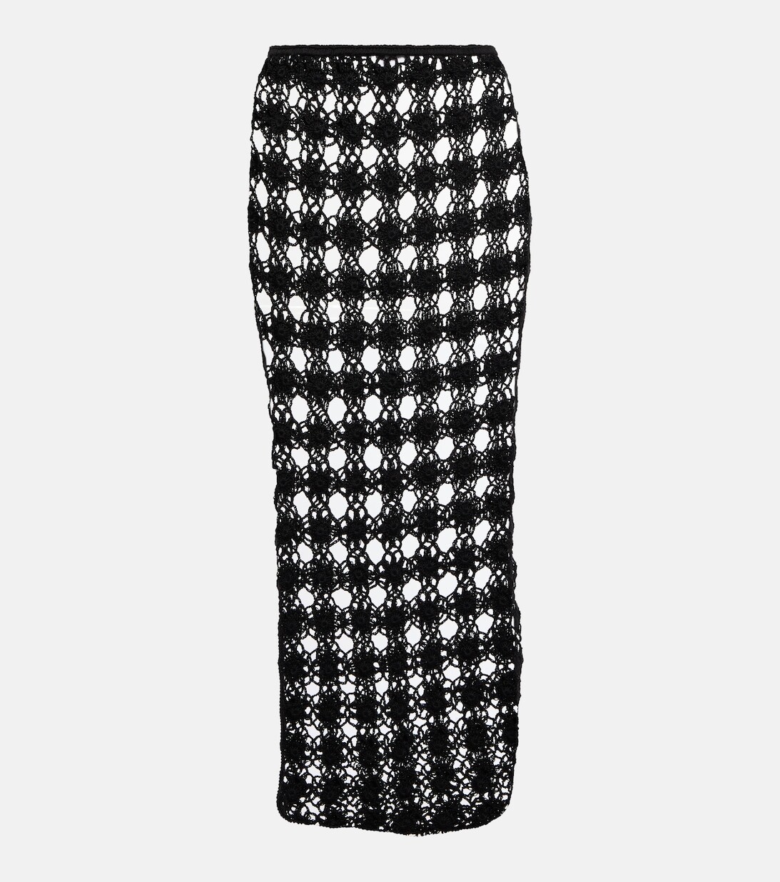 Юбка миди из хлопка ажурной вязки ANNA KOSTUROVA, черный
Юбка миди из хлопка ажурной вязки ANNA KOSTUROVA, черный