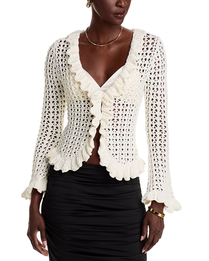 Кардиган Solaris с ажурной вязкой L'AGENCE, слоновая кость/кремовый
Кардиган Solaris с ажурной вязкой L'AGENCE, слоновая кость/кремовый